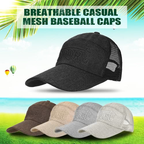 Spring Men and Women Baseball Cap Quick Dry Summer Visor Hat Breathable Casual Mesh Baseball Caps