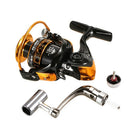 12+1BB Ball Bearings Fishing Reel 5.2:1 Spinning Fishing Reel Metal Spool Fishing Reel Left/Right Interchangeable Handle Fishing Reels