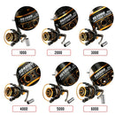 12+1BB Ball Bearings Fishing Reel 5.2:1 Spinning Fishing Reel Metal Spool Fishing Reel Left/Right Interchangeable Handle Fishing Reels