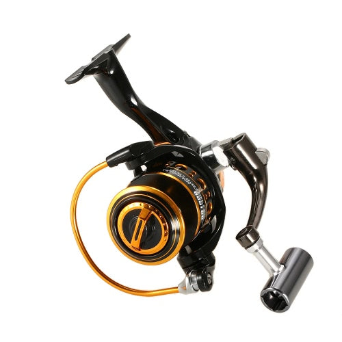 12+1BB Ball Bearings Fishing Reel 5.2:1 Spinning Fishing Reel Metal Spool Fishing Reel Left/Right Interchangeable Handle Fishing Reels