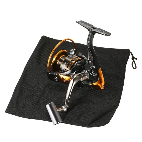 12+1BB Ball Bearings Fishing Reel 5.2:1 Spinning Fishing Reel Metal Spool Fishing Reel Left/Right Interchangeable Handle Fishing Reels