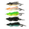 5PCS Mouse Fishing Lure Freshwater Mice Fishing Bait Set Top Water Bait Kit Fishing Tackle Snakehead Bait