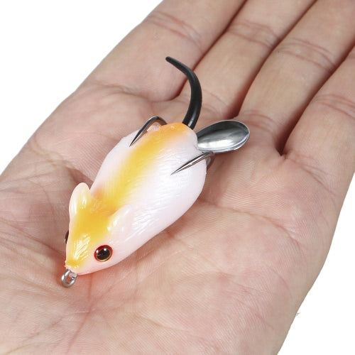 5PCS Mouse Fishing Lure Freshwater Mice Fishing Bait Set Top Water Bait Kit Fishing Tackle Snakehead Bait