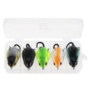 5PCS Mouse Fishing Lure Freshwater Mice Fishing Bait Set Top Water Bait Kit Fishing Tackle Snakehead Bait