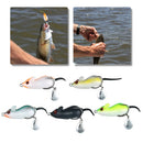 5PCS Mouse Fishing Lure Freshwater Mice Fishing Bait Set Top Water Bait Kit Fishing Tackle Snakehead Bait