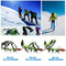 14 Teeth Professional Outdoor Climbing Crampon Manganese Steel Anti-slip Ski Belt High Altitude Mountaineering Hiking Ice Gripper with Crampons Bag