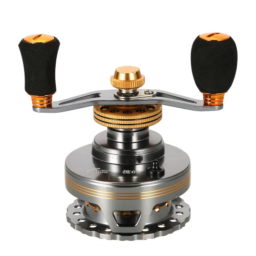 6+1BB Ball Bearings Raft Fishing Reel 4.0:1 Fishing Reel Metal Spool Reel Right/Left Hnad Raft Reel