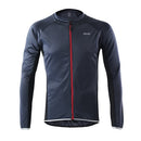 Arsuxeo Outdoor Sports Cycling Jersey Bike Bicycle Full Zip Long Sleeve Shirt MTB Bike Riding Clothing Jersey