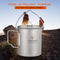 TOMSHOO Portable Ultralight 750ml Titanium Pot