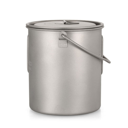 TOMSHOO Portable Ultralight 750ml Titanium Pot