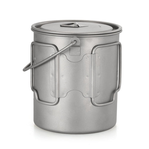 TOMSHOO Portable Ultralight 750ml Titanium Pot