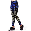 Women's Printed Compression Yoga Pants Active Workout Leggings Stretch Tights