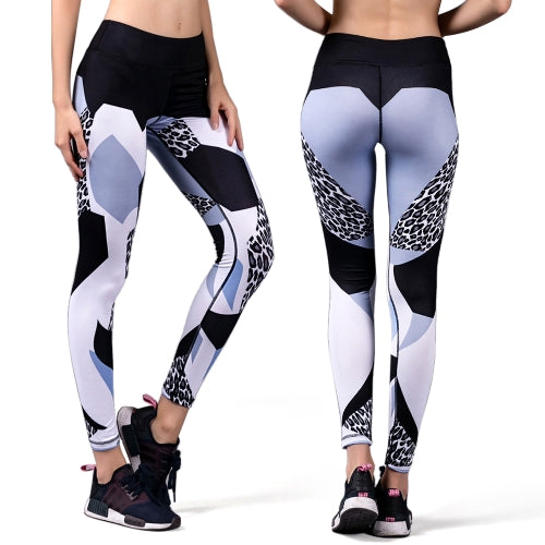 Women's Printed Compression Yoga Pants Active Workout Leggings Stretch Tights