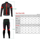 Lixada Men's Winter Thermal Fleece Cycling Clothing Set