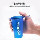 AONIJIE 200ml BPA Free Foldable Soft Water Cup for Outdoor Sports Marathon Cycling Camping Running