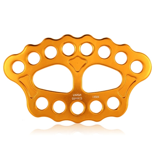 Lixida Outdoor 8 Holes Paw Rigging Plate 45KN Rescue Rock Climbing Mountaineering Equipment Multi Anchor Point Connector Gear