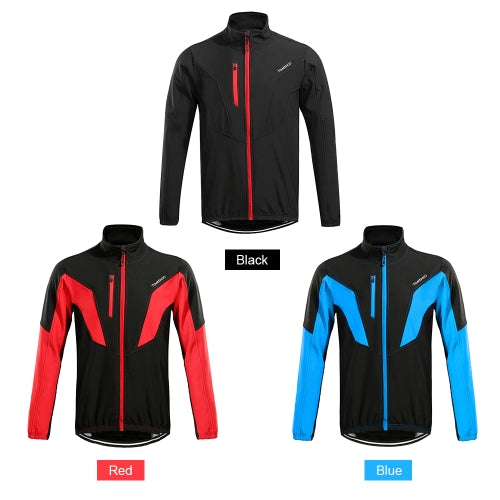 TOMSHOO Men's Winter Thermal Fleece Cycling Jacket