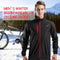 TOMSHOO Men's Winter Thermal Fleece Cycling Jacket