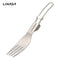 Lixada Titanium Folding Fork Ultralight Outdoor Portable Dinner Fruit Fork Flatware Tableware for Camping Backpacking