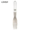 Lixada Titanium Folding Fork Ultralight Outdoor Portable Dinner Fruit Fork Flatware Tableware for Camping Backpacking