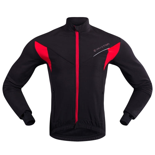 Men's Long Sleeve Cycling Jersey Winter Outdoor Sports Windproof MTB Bike Bicycle Coat Jacket