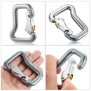 Lixada Outdoor Safety Rock Climbing Equipment Master Hook 18KN Paragliding Paraglider Parachute Clip Locking Carabiner