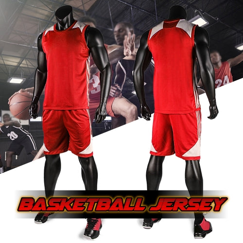 Basketball Shirt Uniforms Set Sleeveless Sports Clothing Breathable Ball Jersey Basketball Sweat T-Shirt for Men