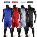 Basketball Shirt Uniforms Set Sleeveless Sports Clothing Breathable Ball Jersey Basketball Sweat T-Shirt for Men