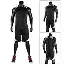 Basketball Shirt Uniforms Set Sleeveless Sports Clothing Breathable Ball Jersey Basketball Sweat T-Shirt for Men