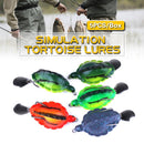 5PCS/Box 13.4g/5.5cm Simulation Tortoise Lures Artificial Soft Bait with Spoon Sequins Fishing Lure Blackfish Soft Lure