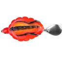 5PCS/Box 13.4g/5.5cm Simulation Tortoise Lures Artificial Soft Bait with Spoon Sequins Fishing Lure Blackfish Soft Lure