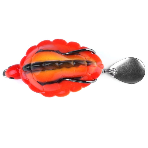 5PCS/Box 13.4g/5.5cm Simulation Tortoise Lures Artificial Soft Bait with Spoon Sequins Fishing Lure Blackfish Soft Lure