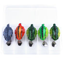 5PCS/Box 13.4g/5.5cm Simulation Tortoise Lures Artificial Soft Bait with Spoon Sequins Fishing Lure Blackfish Soft Lure