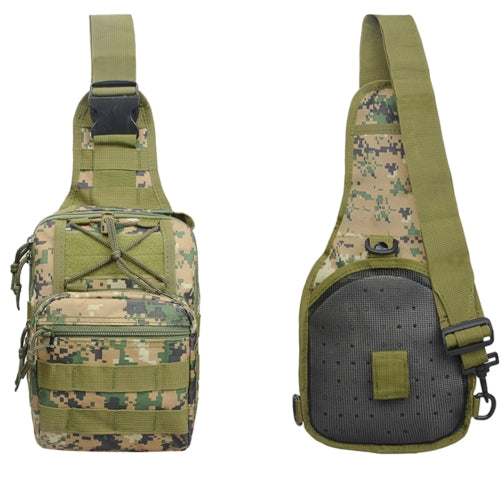 Outdoor Sports Cycling Bag Waterproof Chest Waist Strap Bag Camouflage Tactics Shoulder Pouch Backpack