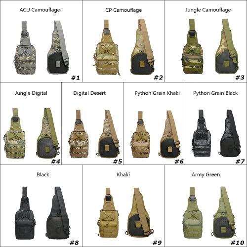 Outdoor Sports Cycling Bag Waterproof Chest Waist Strap Bag Camouflage Tactics Shoulder Pouch Backpack