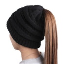 Woolen Warm Hat Fashion Knitting Winter Beanie Cap Chunky Cozy Pure Color Hats for Women Soft  Baggy Headgear