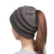 Woolen Warm Hat Fashion Knitting Winter Beanie Cap Chunky Cozy Pure Color Hats for Women Soft  Baggy Headgear