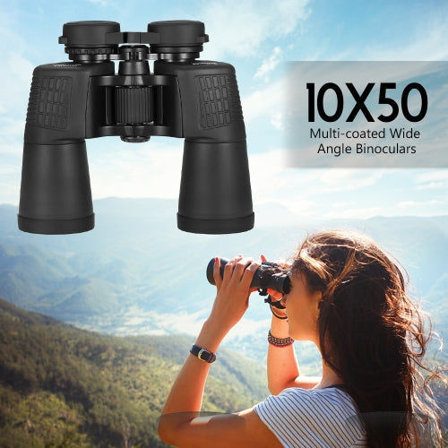 10x50 High Powered Binoculars Outdoor Sport Multi-coated Wide Angle Binoculars Telescope for Hunting Camping Bird Watching Wildlife Observation