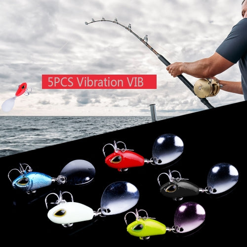 2.5cm/11.5g Vibration Lure VIB Fishing Lures Jig Bait for Fishing Bass Trout Carp Salmon