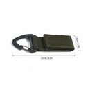 Multifunctional Molle Webbing Belt Clip Climbing Carabiner Buckle High Strength Nylon Hanging Chain Backpack Key Hook