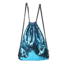 Women Cosmetic Bags Fashion Glittering Dance Bag Double Color Reversible Sequins Daypack Drawstring Glitter Backpack Magic Paillette Sackpack for Girls