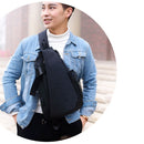 Lixada Men Chest Bags Casual Chest Pack Anti Theft Sling Crossbody Bags Messenger Bag Shoulder Bag