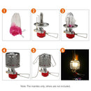 2 PCS Outdoor Camping Light Lamp Lantern Mantles Lampwick Tent Gas Lamp Cover Gauze Inverted Mantles