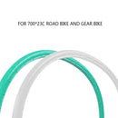 700*23C Road Bike Cycling Bicycle Solid Tyre Fixie Bike Cycling Tire Fixed Gear Solid Tube Free Inflation Rubber Tire