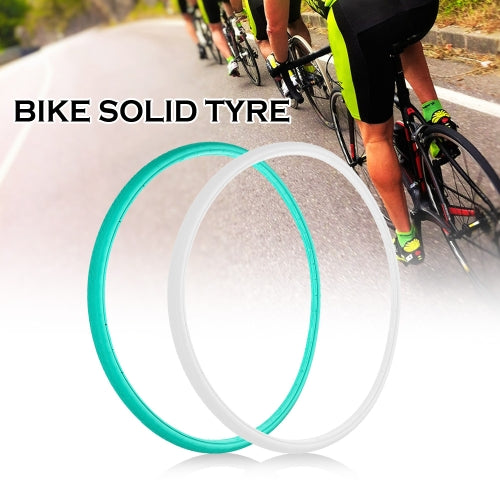 700*23C Road Bike Cycling Bicycle Solid Tyre Fixie Bike Cycling Tire Fixed Gear Solid Tube Free Inflation Rubber Tire