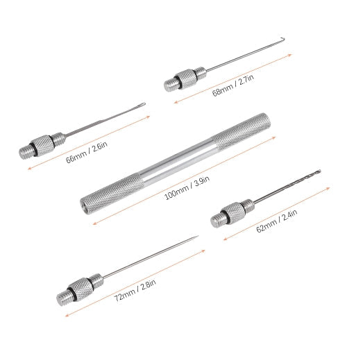 5 في 1 صيد سمك الشبوط تزوير الطعم إبرة عدة أداة مجموعة الطعم Boilie الحفر سترينجر إبرة مع نونسليب سبائك الألومنيوم مقبض