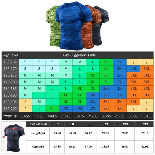 Lixada Men's Athletic Compression T shirt