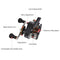 4+1 Ball Bearings 3.5:1 Gear Ratio Raft Fishing Reel Right / Left Hand Fly Fishing Reel Ice Reel