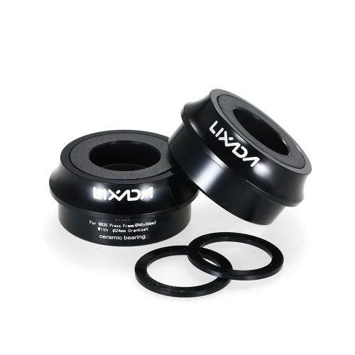 Lixada Road Bike Bicycle Cycling  Press Fit Bottom Bracket Cup Aluminum Alloy 66mm/72mm BB Cup Crank Set Bearing   Axis Parts