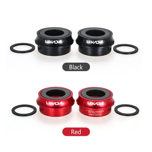 Lixada Road Bike Bicycle Cycling  Press Fit Bottom Bracket Cup Aluminum Alloy 66mm/72mm BB Cup Crank Set Bearing   Axis Parts